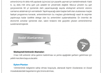 Sözleşmeli Antrenör Atamaları