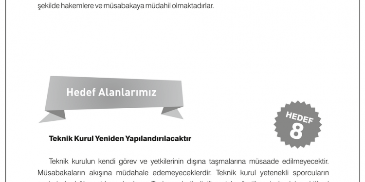 Teknik Kurul Yeniden Yapılandırılacaktır