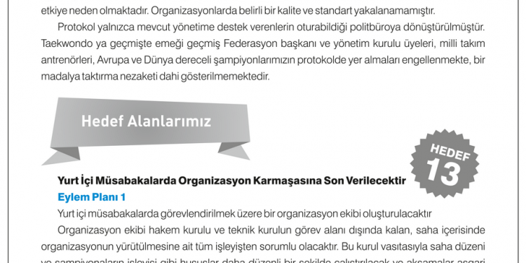 Yurtiçi Müsabakalarda Organizasyon Karmaşasına Son Verilecektir