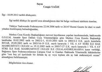 Federasyon Başkanlığı Adaylığımla İlgili Spekülasyonlar Bugün İtibariyle Resmi Olarak Son Bulmuştur! – Cengiz YAĞIZ