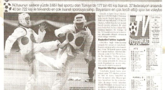 Taekwondo Sporu Cengiz Yağız ve ekibi döneminde  lisanslı sporcu sayısında bir numara ve moda olmuştu.